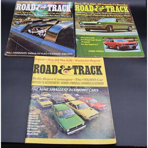 Road & Track Magazines December 1969, September 1970, May 1975 Lot of 3